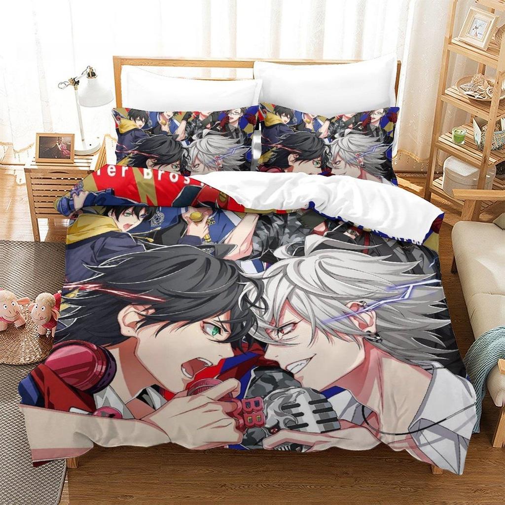 Hypnosis Mic: Division Rap Battle: Rhyme Anima Bedding Set Single Twin Full Queen King Size Bed Set Kid Bedroom Duvet Cover Sets