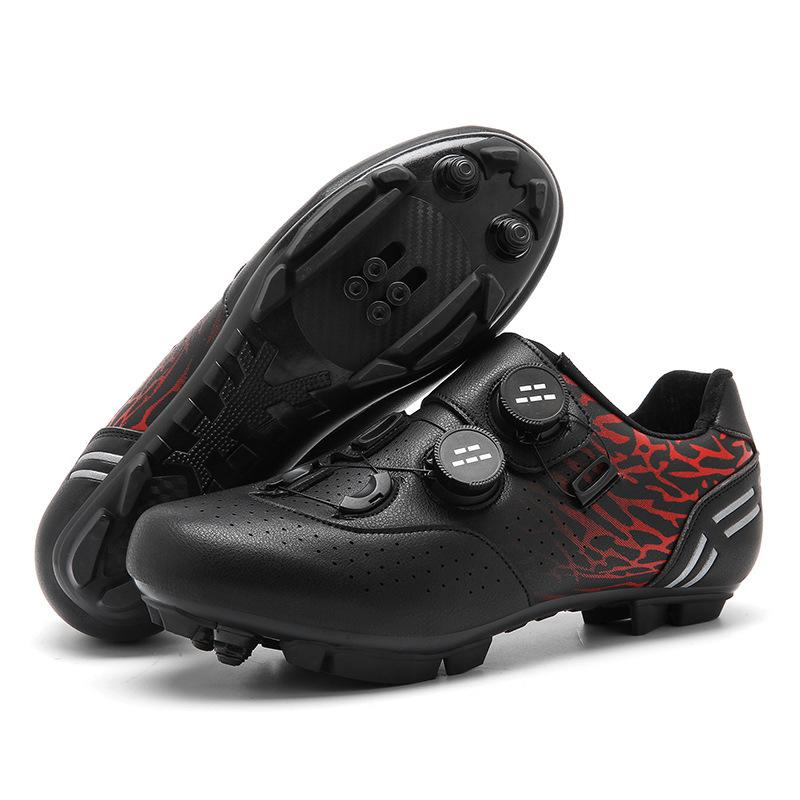 Neue Outdoor-Fahrradschuhe Drehverschluss Fahrradschuhe Rennrad-Lock Mountain-Lock Entriegelt Fahrradschuhe