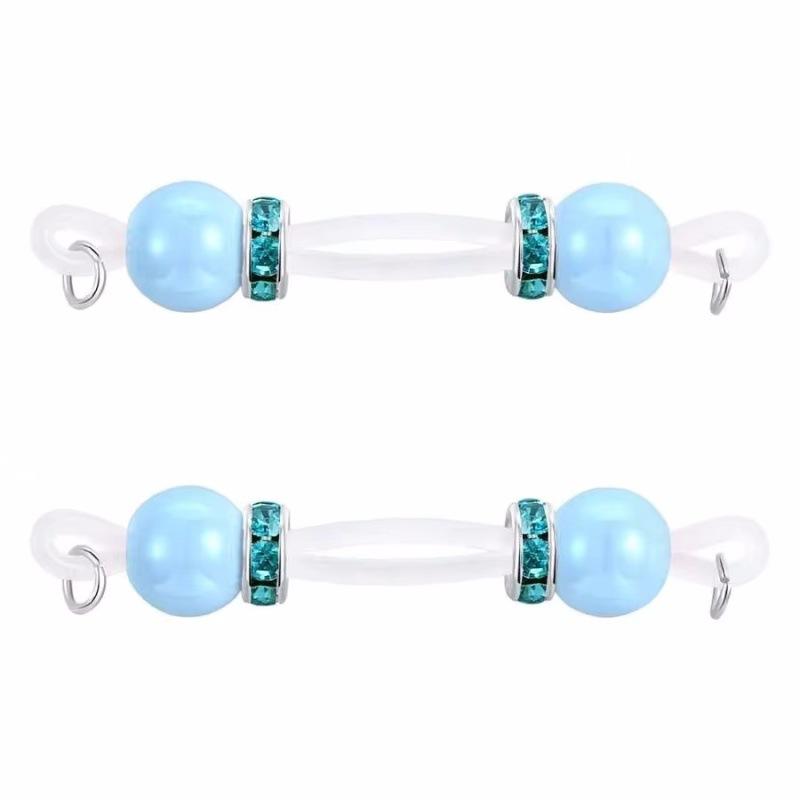 Non Piercing Fake Nipple Rings 2Pcs Minimalist Shiny Zircon Dangle Body Jewelry for Daily Office Wear Gift