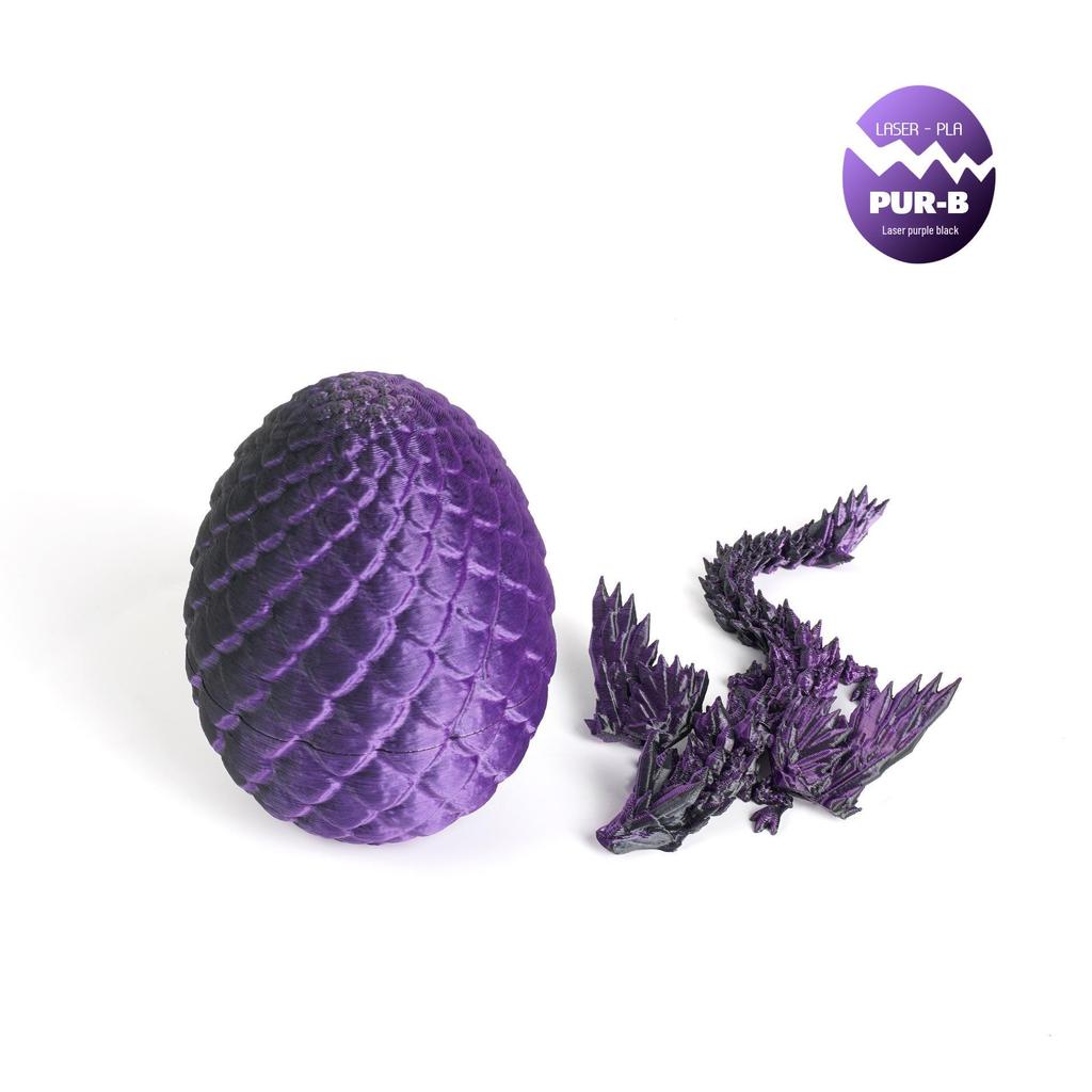 3D Printed Chinese Dragon Egg and Wings Set - Creative Ornament Figurine Gift
