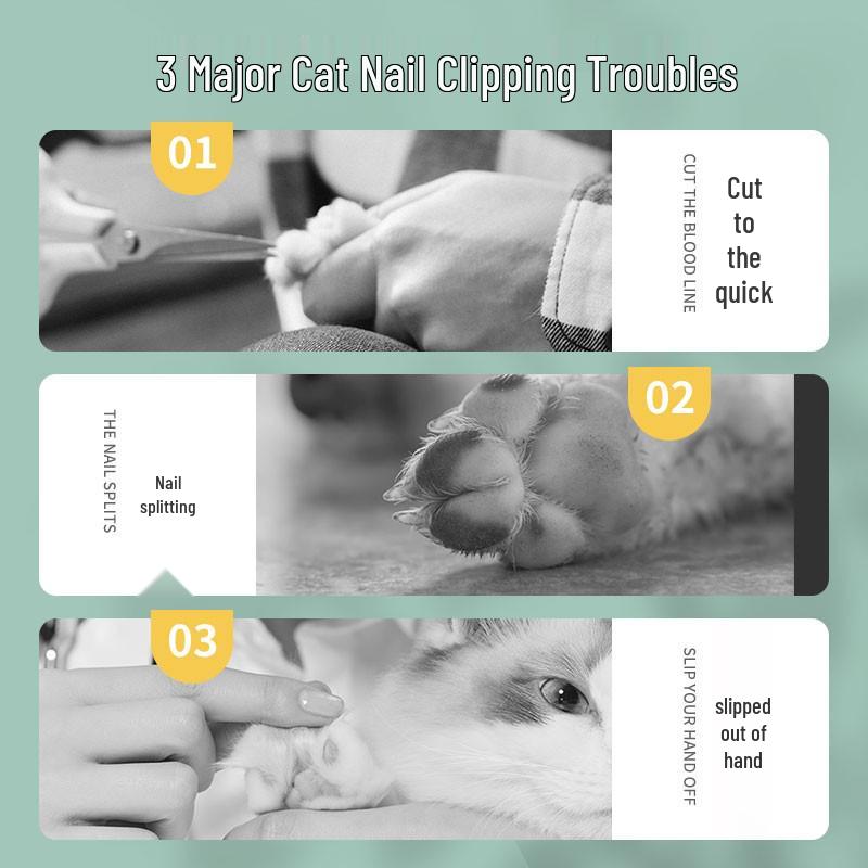 Compact Cat Nail Clippers for Beginners - Special Pet Grooming Tool