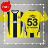 Ultima Serie Popolare di Calcio Maglia Fenerbahce Stessa T-shirt per Estate Uomini e Ragazzi T-shirt Girocollo
