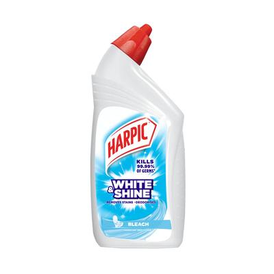 Harpic White & Shine Bleach Disinfectant Toilet Cleaner 500ml