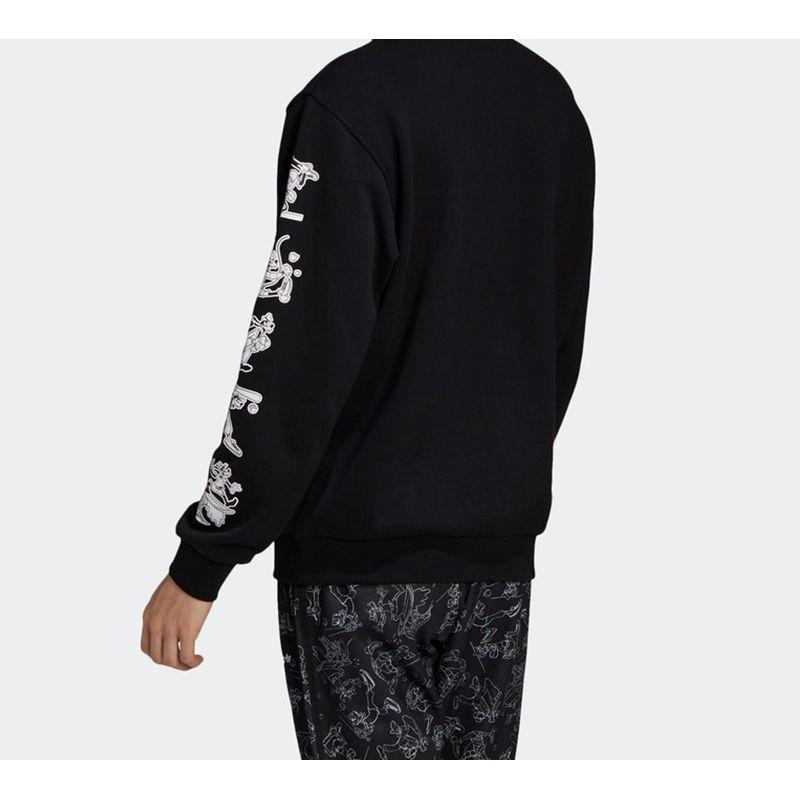 adidas X Disney Collab Goofy Graphic Pullover Hoodie Men Tops Black GD6025