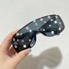 Oversized Diamond Goggle Sunglasses Women Men Fashion One Piece Windshield UV Protection Punk Rhinestone Sunglasses Feminino Man