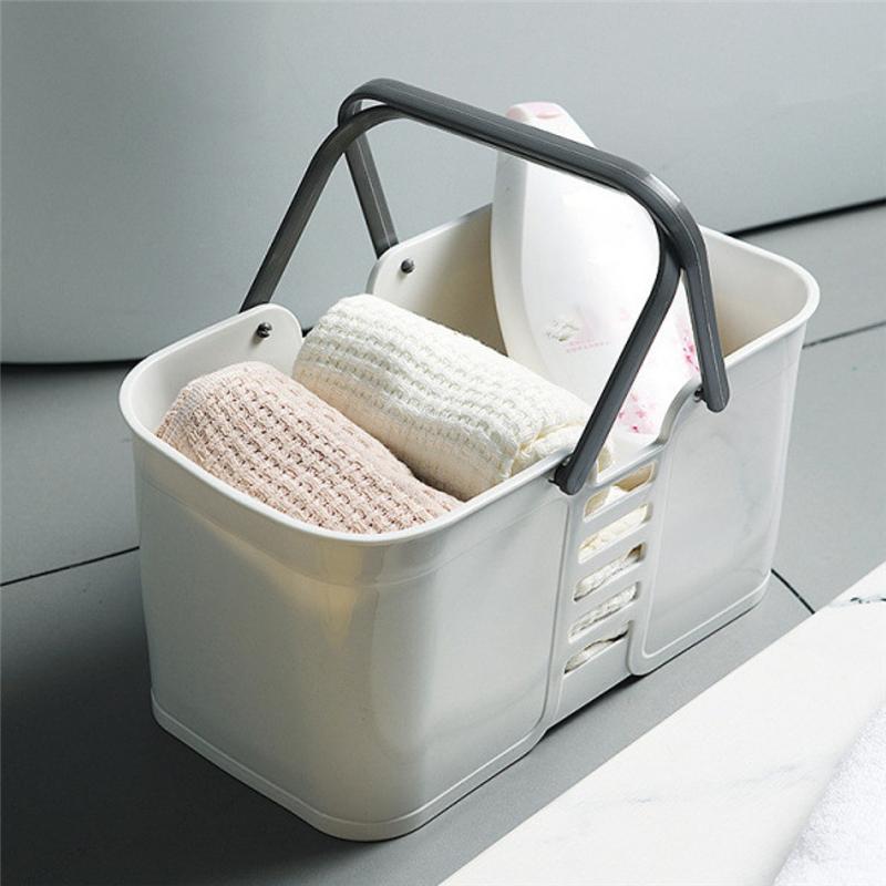 M-Modern-Shower Basket Tote Plastic Storage Basket With Handles Pool Beach Basket