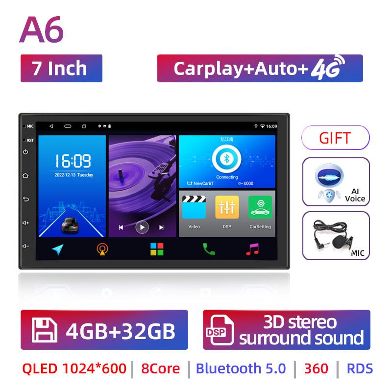2 Din Android 13 Car Radio Autoradio 7 9 10 13.1 Inch Universal WIFI GPS  Audio Multimedia Player For Nissan Toyota Kia Honda