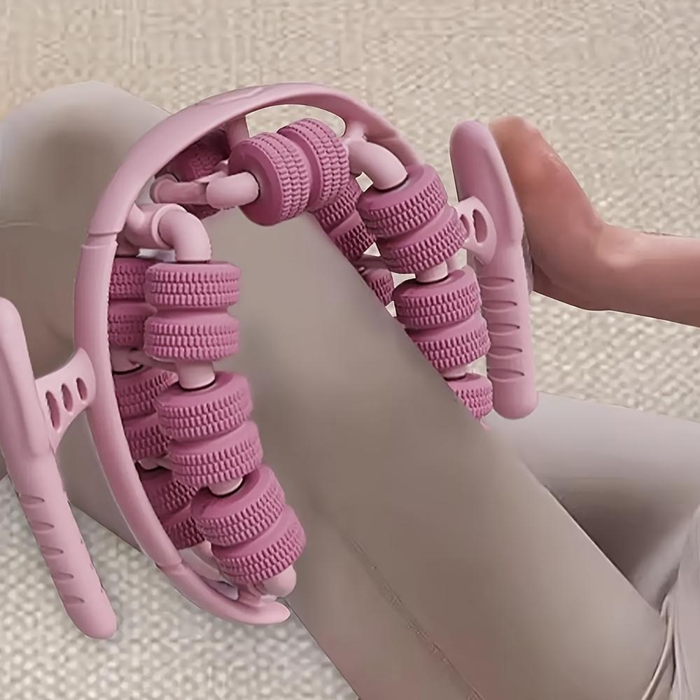 28-Wheel Annular Leg Clamp Massager with Six-Axis Floating, Double-Layer Massage Wheels for Muscle Soreness, Deep Relaxation