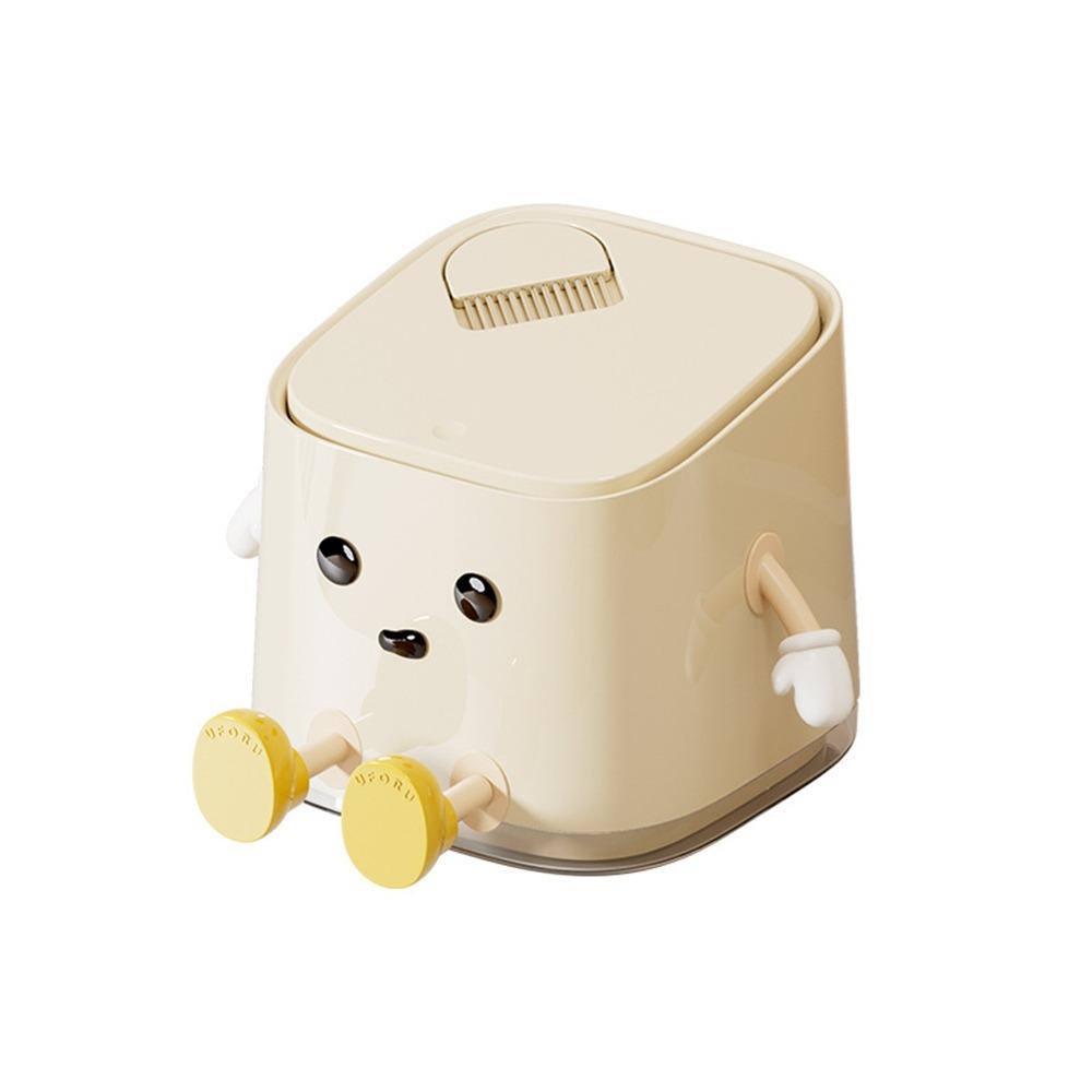 Cartoon Desktop Trash Can Plastic Small Storage Bucket Multi-functional Mini Waste Bins  Countertop