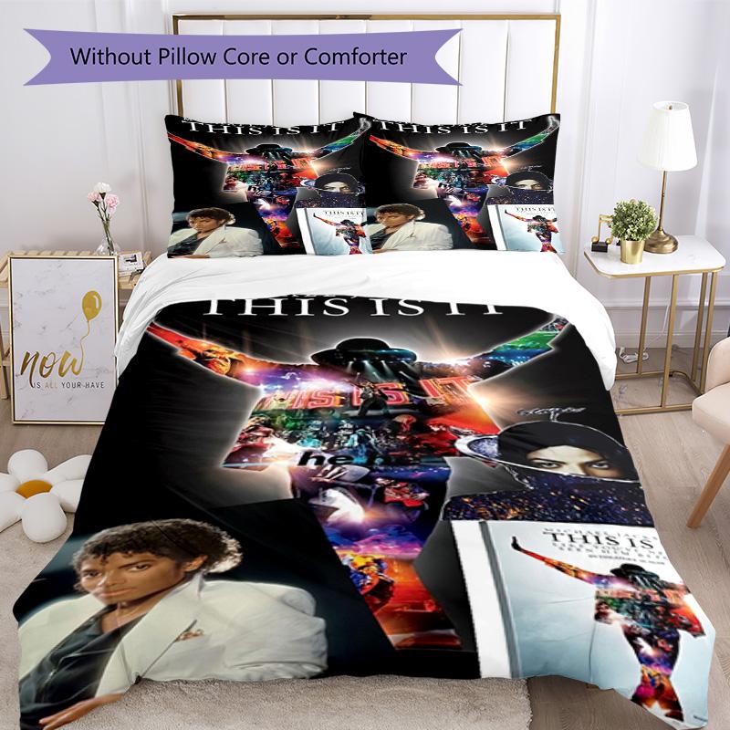 Michael Jackson Bedding Set Breathable Duvet Cover With Pillowcases Home Decoration Birthday Gift