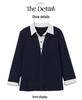 Plus Size Pure Cotton Polo Shirt - Early Autumn Long-Sleeve with Turn-Down Collar for Middle-Aged Women