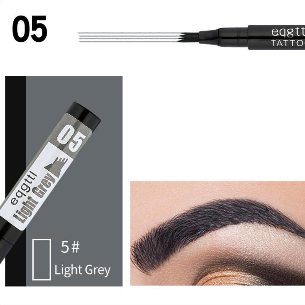 2 Stück Augenbrauenstift Natürlich Wasserfest Vier Krallen für Augenbrauen-Make-up Vier Farben Augenbrauenstift Kosmetik