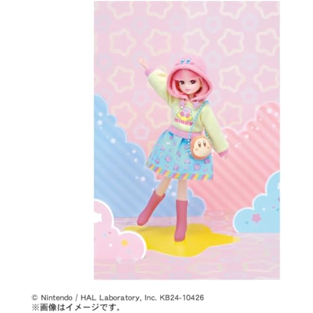 Takara Tomy Licca-chan Doll Kirby's Dream Land: Daisuki Licca-chan Dress Up Playhouse Toy 3 Years...
