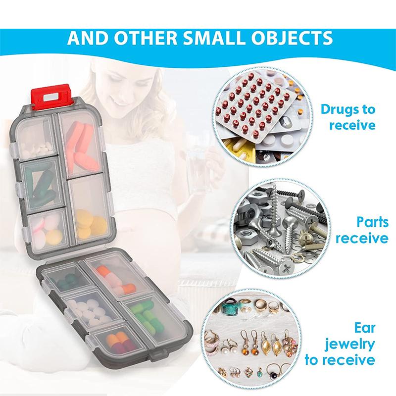 1Pcs Pill Case Portable Small Weekly Travel Pill Organizer Portable Pocket Pill Box Dispenser For Purse