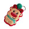 Lovely Santa Schoolbag Pendant Keychain Christmas Tree Sweet Santa Cartoon Charm for Boys Girls Vending Machine