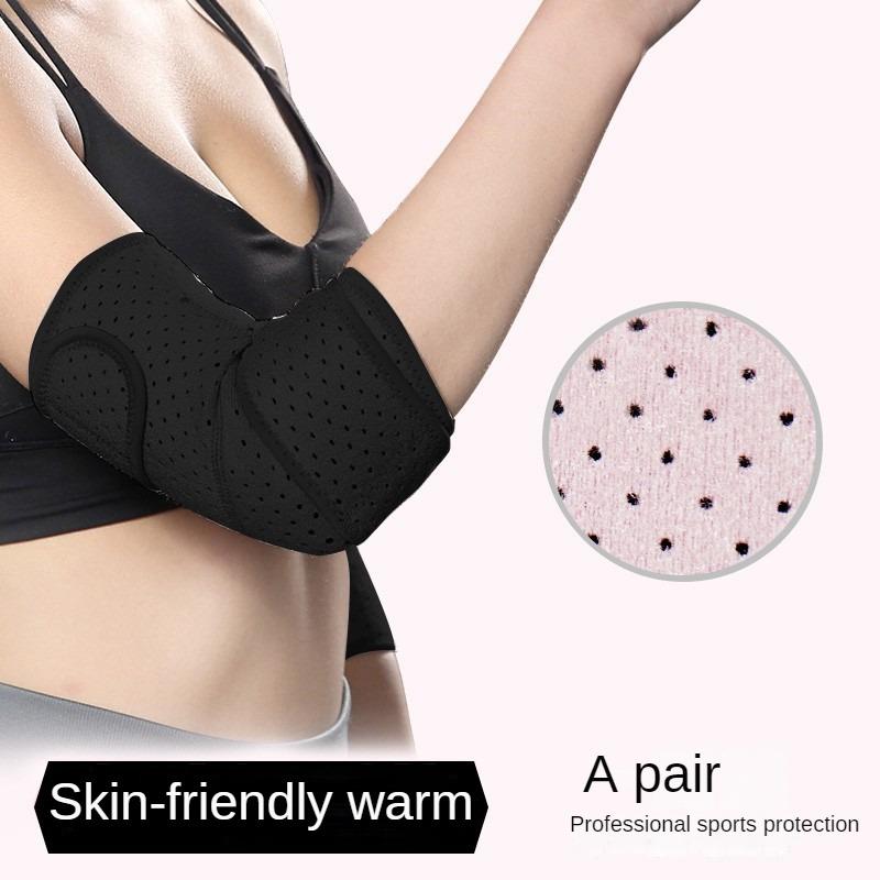 

Налокітники для жінок, накладки на зап’ястя для ліктів, суглобів рук, захисні рукави, фітнес для колін, бадмінтон і теніс чорний