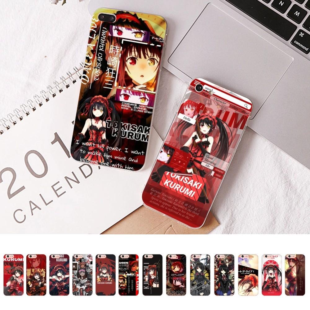 

Date A Live Kurumi Tokisaki Anime Phone Case for iPhone 15 8 7 6 6S Plus X SE 2020 XR XS 14 11 12 13 Mini Pro Max Mobile Case