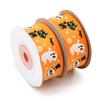 10 Yards/Roller Halloween Themed Polyester Grosgrain Ribbon Spooky Pattern Ribbon For Holiday Decor Diy Crafts Multiple Widths