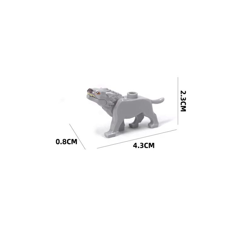 Accessori Blocchi da Costruzione Città Grande Zoo Squalo Panda Pecora Bue Cervo Montagna Coccodrillo Tigre Lupo Maiale Orango Regalo Giocattoli K038