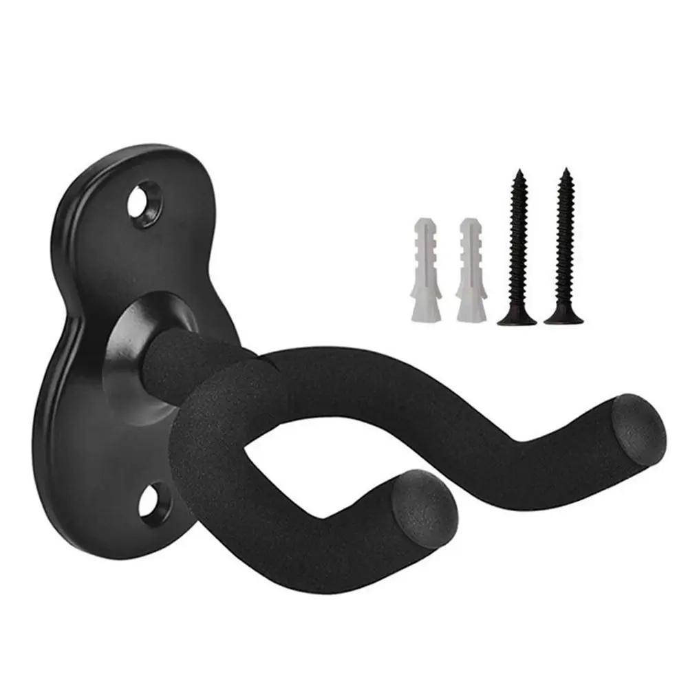 Guitar Wall Hanger Wall Mount Guitar Hook Ukulele Wall Holder Bass Guitar Hanger Metal For Home Studio Display