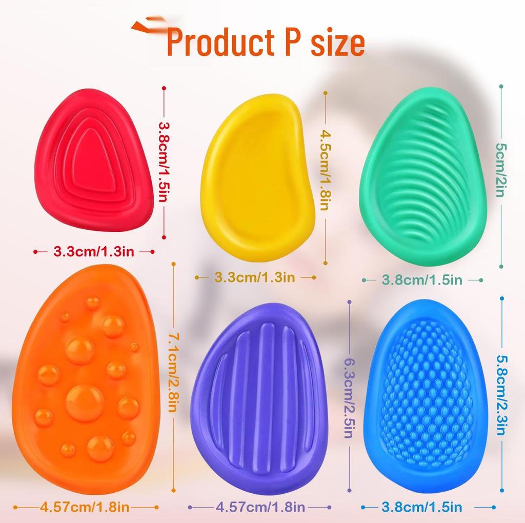 Cross-Border Children's Sensory Stress Relief Silicone Stones