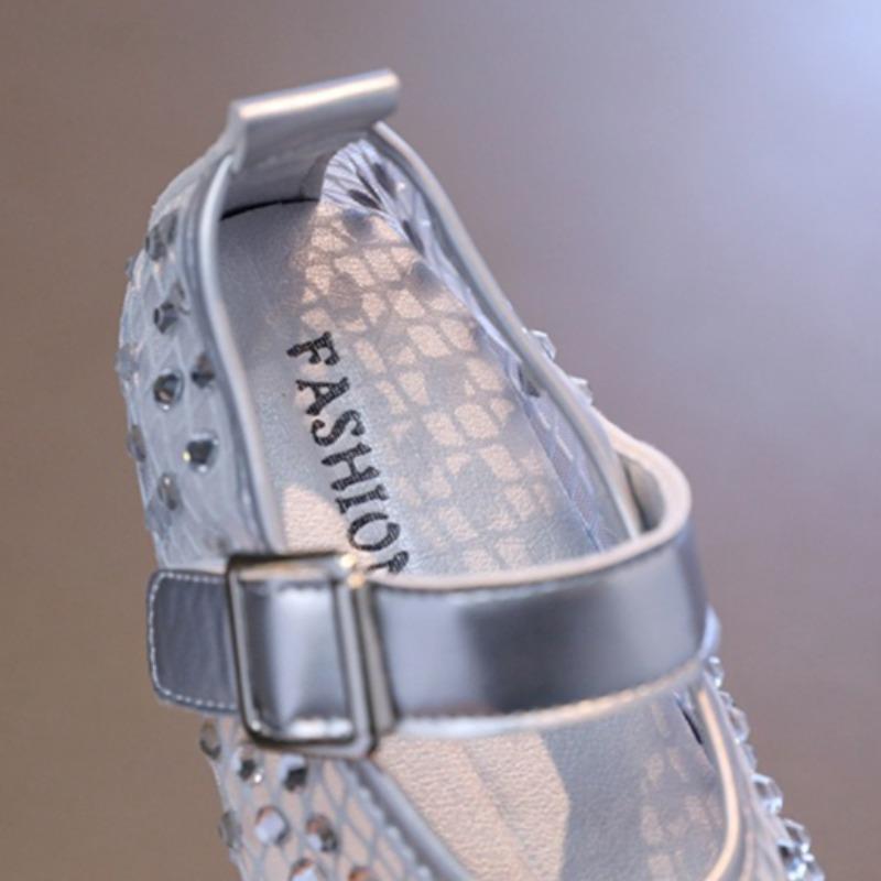 Kids Girls Fragrant Style Flat Shoes, Spring Summer Crystal Shallow Mouth Princess Casual Loafers