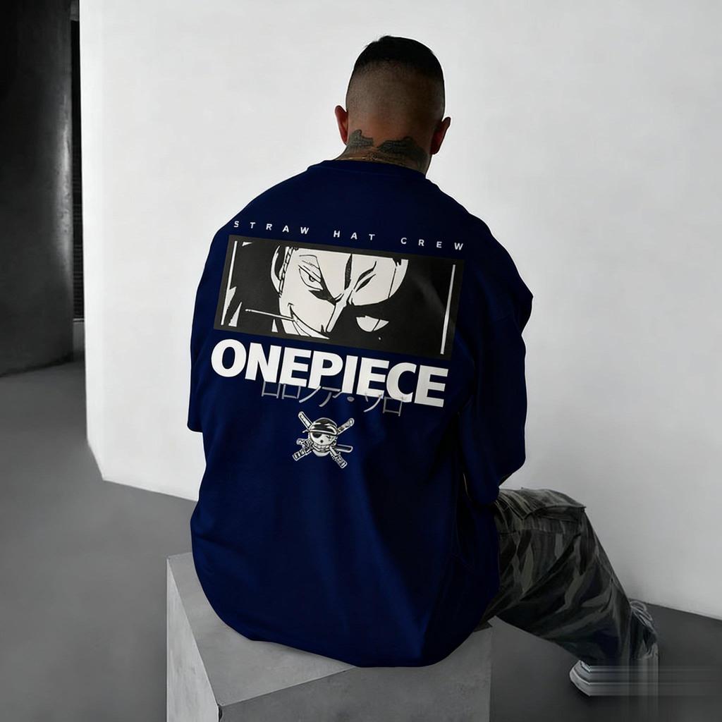 Unisex Zoro Grafik T-Shirt Herren Damen Sommer Neu Kurzarm Tee Streetwear Oversized Lässige Oberteile Y2k Kleidung