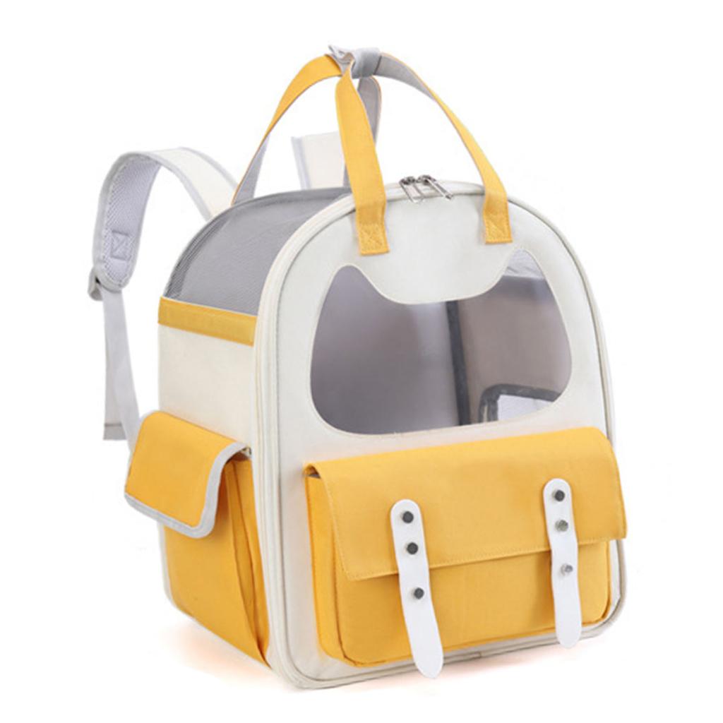 Pet Backpack Carrier Breathable Large Capacity Waterproof Cat Travel Backpack Pet Carrying Bag with Handle for Camping