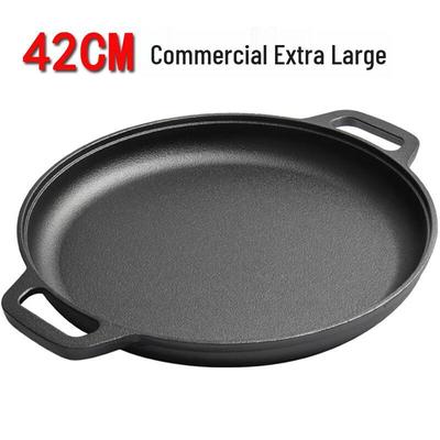 Chaozong 42cm Zesílená litinová plochá pánev