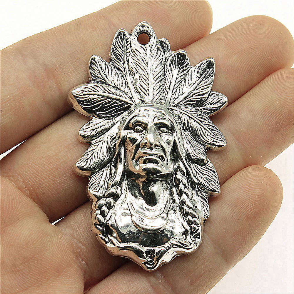 Charms Egipski Faraon Szef Wisiorki Vintage Biżuteria Materiały QC048