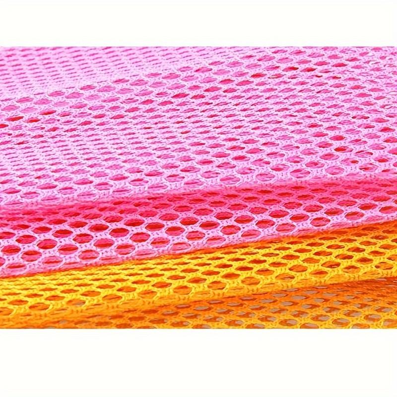 2pcs Non-Stick Mesh Dish Cloths - Easy Cleaning and Scouring Pad for Kitchen Cleaning Tool