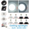 10PCS Square Round Ceiling Spotlight LED Light 5W 7W 9W 90° Angle Adjust AC100-240V Indoor Lighting Downlight for Home Derec