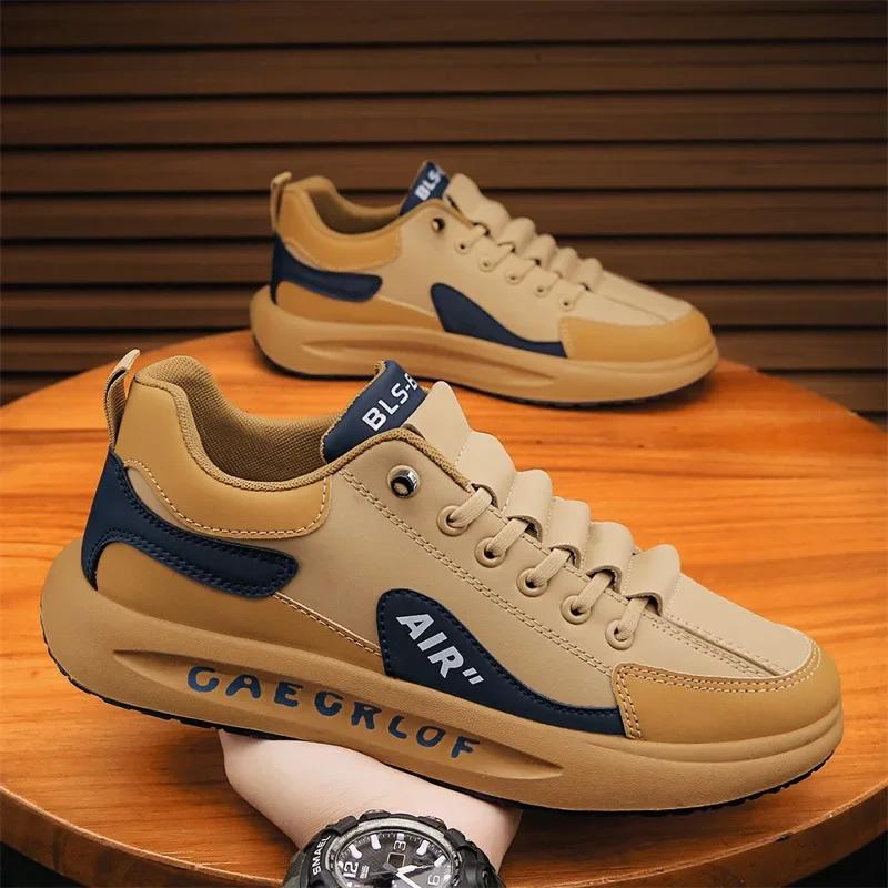 Pánské tenisky ležérní boty módní šněrovací designérské vulkanizované boty prodyšné ploché sportovní boty Zapatos De Hombre