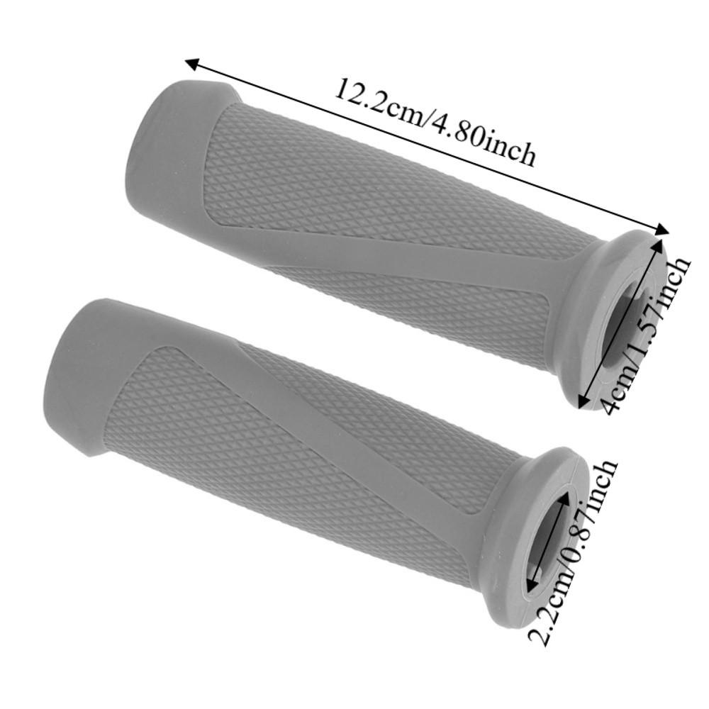 1 Pair Grey Handle Bar Grip Cover Silicone Handlebar Cover for Ninebot F30 F40 Skateboard Use