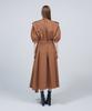 Meuameu Short Puff Sleeve Trench Coat Dress