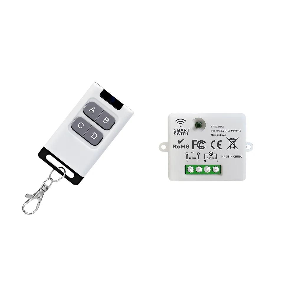 433Mhz Wireless Remote Control AC 110V 220V Rf Relay Receiver On off Transmitter Light Switch Module For Light Lamp Controller