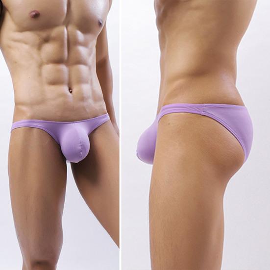 Rise Briefs Solid Color Teenager Thin Panties Ruched Skinny Breathable U-convex Underpants