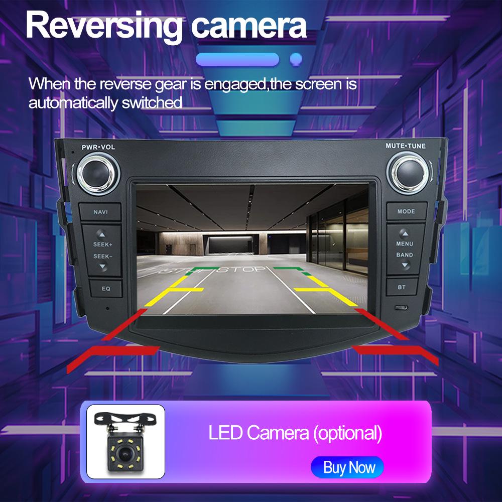 Toyota RAV4 Android Navigation & Reverse Camera with HD CarPlay Support.