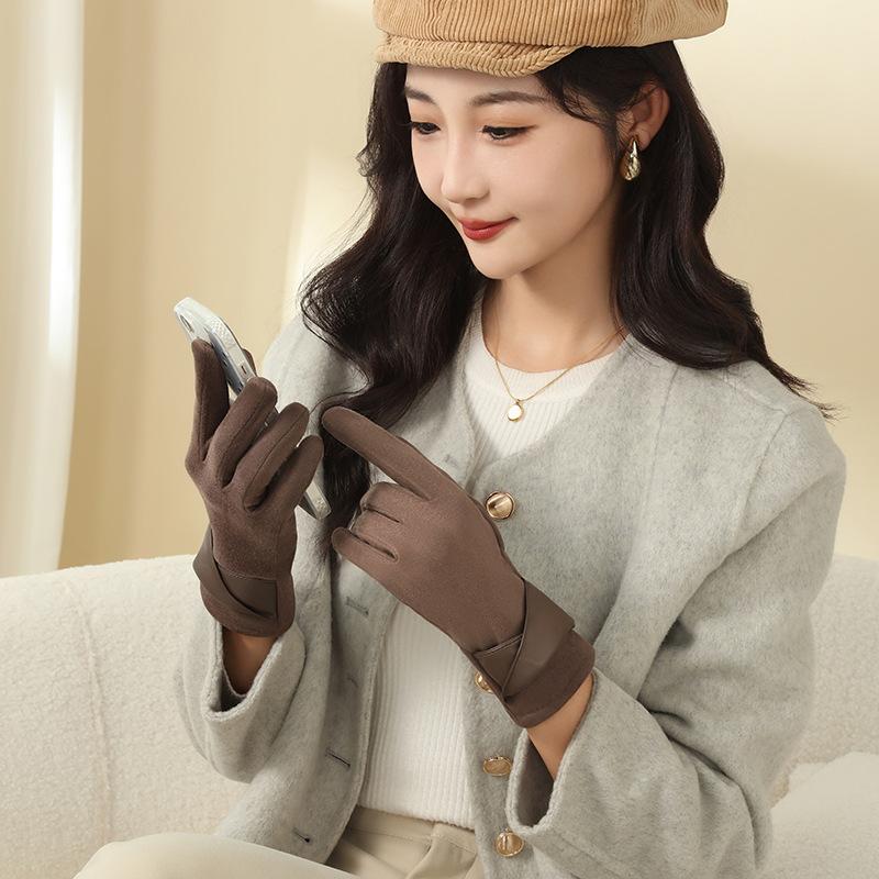 Women's Wool Lined Gloves For Winter Warmth