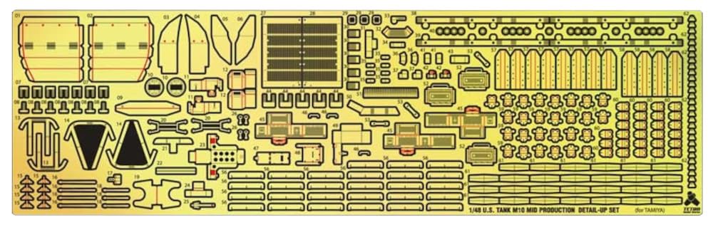 

Tetra Model Серия ME Американский истребитель танков M10 T Пластиковые детали ME4803 1/48 Средний тип (для компании)
