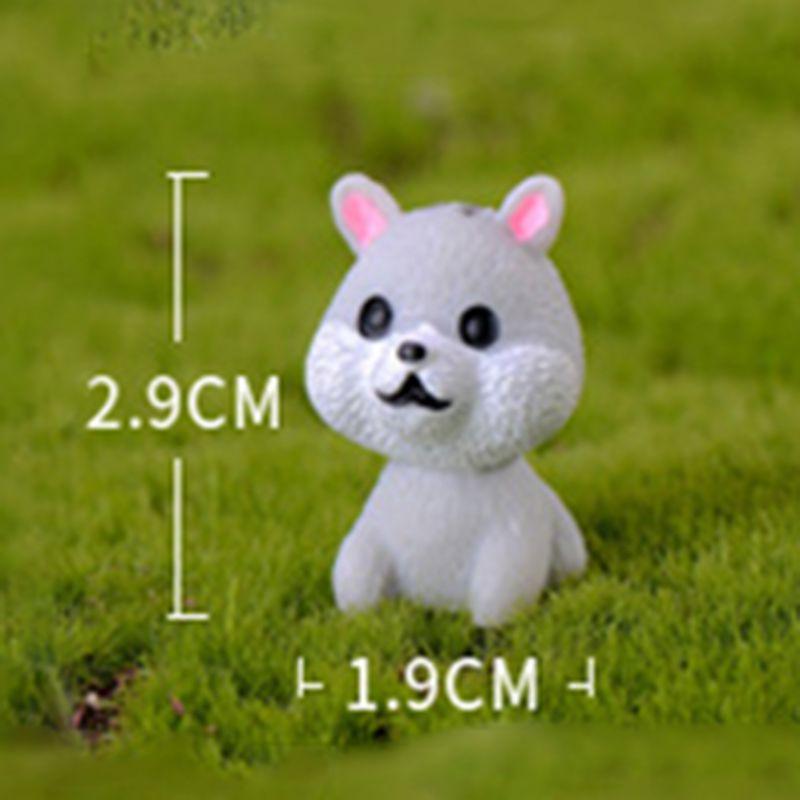 Cute Mini Resin Dog Dolls 12 Style Handicraft Ornaments Ideal For Micro Landscape Decor