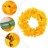 Elegant Thanksgiving Festive Door Decoration 15.75inch Artificial Ginkgo Biloba Leaf Christmas Wreath Fade Resistant