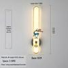 Chinese Cloisonné Enamel Brass Wall Lamp - Minimalist Bedside, Stair, Corridor & Living Room Light