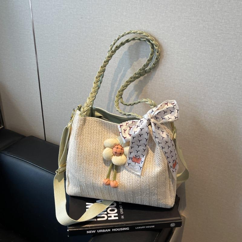 Tote bag women's large-capacity new summer crossbody woven straw bag seaside vacation wind beach bag