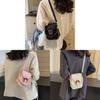 2024 New Fashion Horse Buckle Handbag Women's Shoulder Bag Urban Simple Style