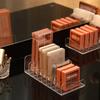 Dressing Table Cosmetics Storage And Sorting Storage Rack Desktop Drawer Partition Transparent Makeup Eye Shadow Storage Box Sundries Storage Tool