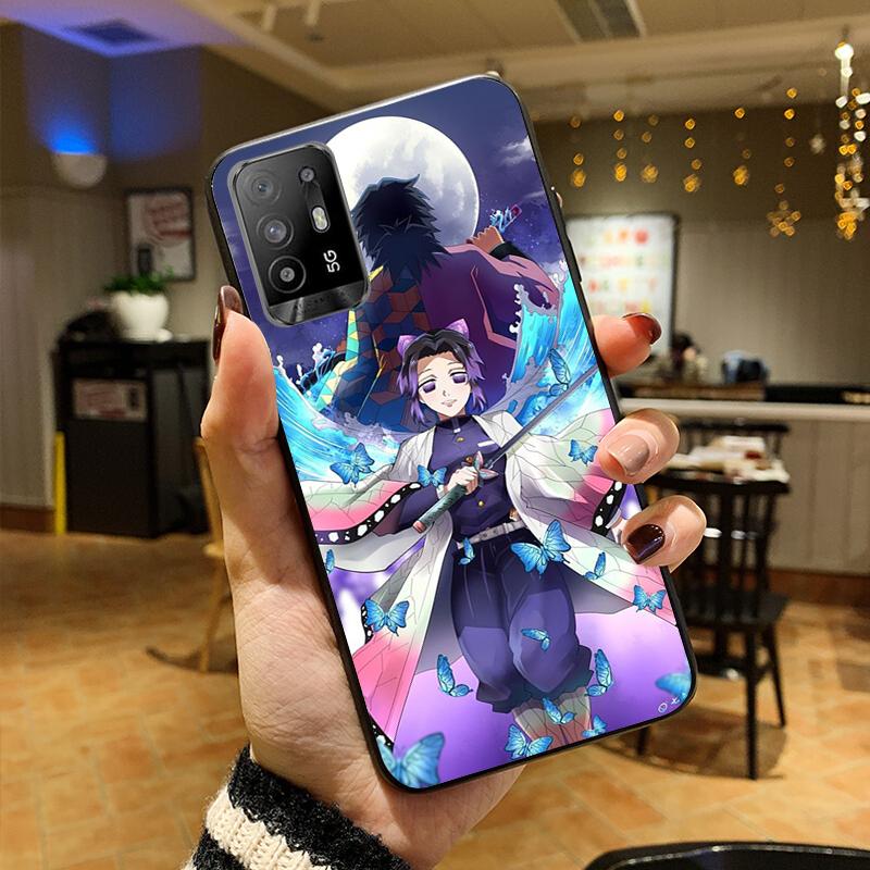 

Чохол для телефону Demon Slayer kimetsu no yaiba Аніме для OPPO A54 A74 A94 A53S A9 A5 A15 A16 A91 A96 A76 Reno8 8Pro Reno2 Z OPPO A16