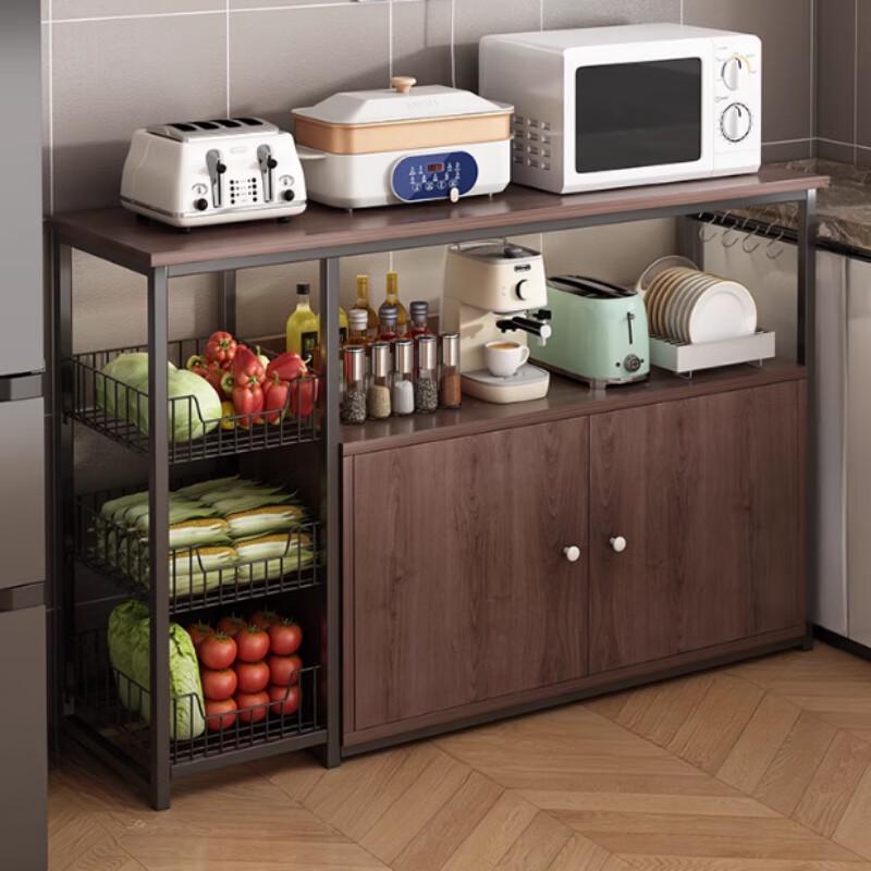 Yunshuang Kitchen Storage Rack with Microwave Cabinet