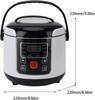 TIR autobus LCD timer RYOWNIK 2L samochód MULTICOOKER turystyczny 24V