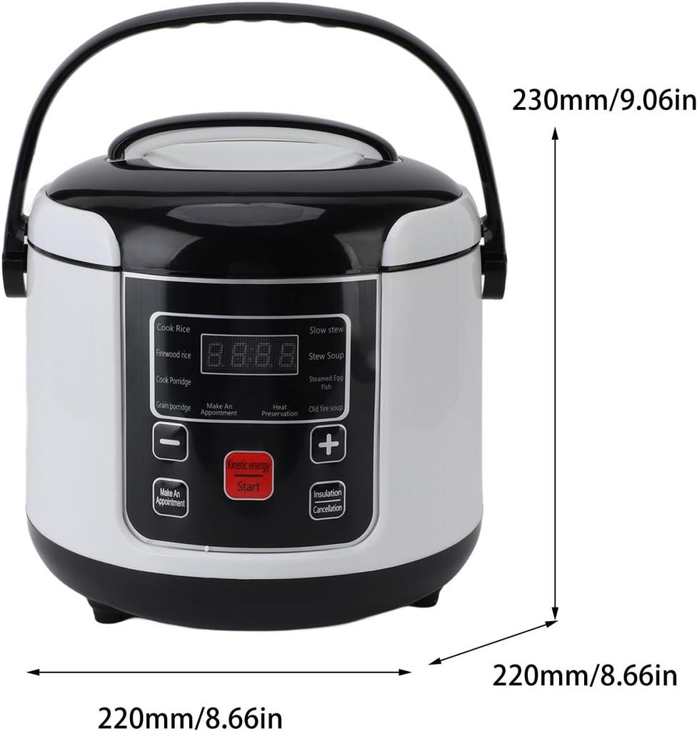 TIR autobus LCD timer RYOWNIK 2L samochód MULTICOOKER turystyczny 24V
